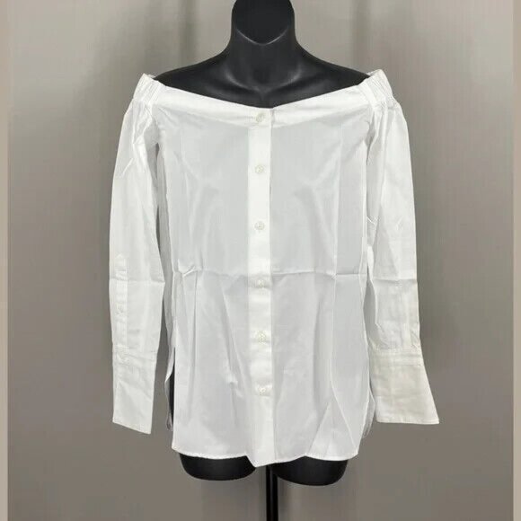 rag & bone White Button Down Shirt - Picture 1 of 11